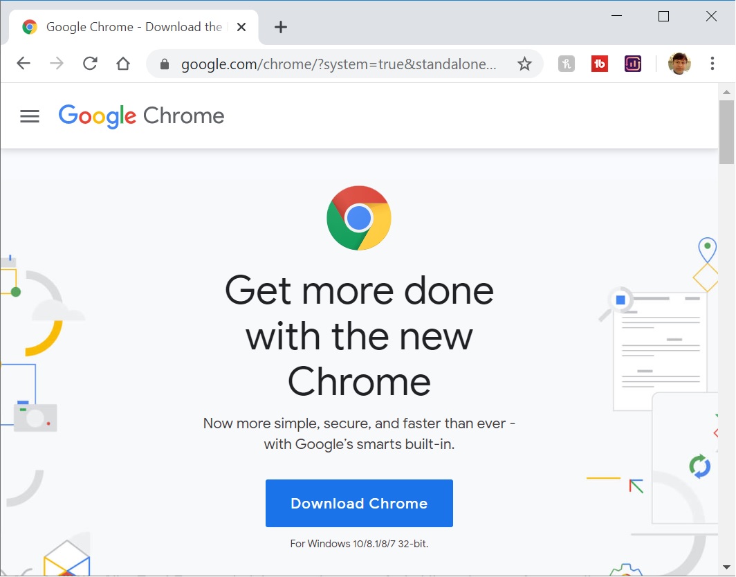 download google chrome offline installer for windows xp 32 bit